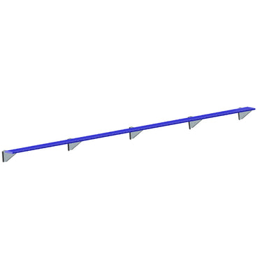 Player Bench - Wall-Mounted - 27 ft. (Powder Coated)